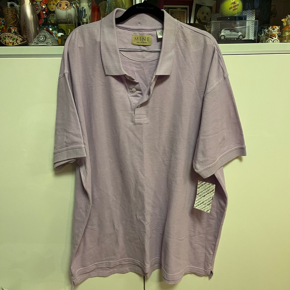 Lilac men’s polo, size XXL